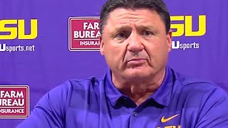 Dont mess with Ed Orgeron during a press conference [upl. by Renruojos]