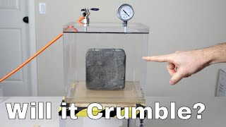 Does Concrete Turn to Dust in a Vacuum Chamber Concrete Without Oxygen Experiment [upl. by Ener782]