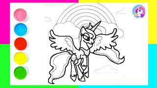 My Little Pony DrawingColoring for KidsToddlers [upl. by Damalas]