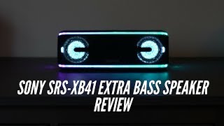 Sony SRSXB41 Extra Bass Speaker Review [upl. by Leirrad]