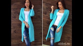 Вязаные Кардиганы Спицами для Женщин  модели  фото 2019  Knitted Cardigans Spokes for Women model [upl. by Allebara]