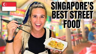 Singapore Food Tour  7 Hawker Center Foods You HAVE To Try Americans Try Singaporean Food [upl. by Barcellona]