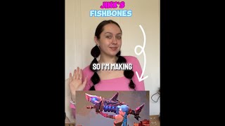 MAKING FISHBONES PT 1 🦈🩷💣 jinx leagueoflegends arcane fishbones 3dprinting cosplay [upl. by Anyrak166]