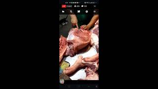 DEBONE PIG PORK HAM LEG CUTTING AMAZING KNIFE SKILLS 🐖🥩71 DEBONE AMAZING🥩🥩🐖🐖 GOOD MORNING [upl. by Gary]