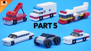 Lego Mini Vehicles City Cars  Part 5 Tutorial [upl. by Teeter]