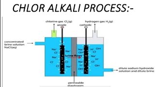 What is chlor alkali process full explained video of Sodium chloride class 10 chapter 2 acid base [upl. by Kiele]