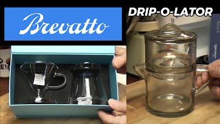 Brevatto All Glass Pour Over Coffee Maker  Depression Glass Dripolator Update [upl. by Teryn]