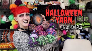 Full Halloween Yarn Line up Unboxing  Hobbii Yarn [upl. by Ydieh]