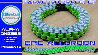 How to make EPIC Paracord Bracelet Accordion 2016 [upl. by Notsahc]