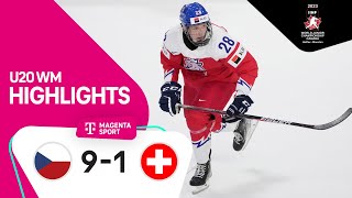 Tschechien  Schweiz  Highlights Viertelfinale  IIHF U20 EishockeyWM 2023  MAGENTA SPORT [upl. by Animahs]