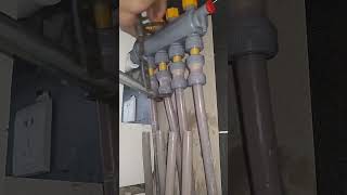 Heating pipe installation process Good tools andmachinery make work easy [upl. by Burnside]