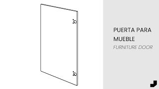 INSTRUCCIONES DE MONTAJE  Puerta de MDF para Mueble [upl. by Litman323]