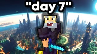 fake minecraft 1000 day videos be like [upl. by Sabian]