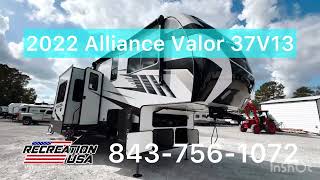 Used 2022 Alliance RV Valor 37V13 Toy Hauler Fifth Wheel recreationusa [upl. by Wilone]