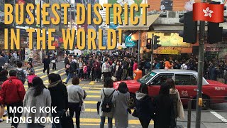 The Busiest District In The World  Mong Kok Hong Kong [upl. by Hamehseer849]