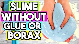 How to Make SLIME WITHOUT Glue OR Borax 2 Ways Easy ASMR Slime Recipe [upl. by Lennej492]