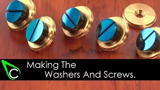 Clockmaking  How To Make A Clock In The Home Machine Shop  Part 3  Making The Washers And Screws [upl. by Eileek556]