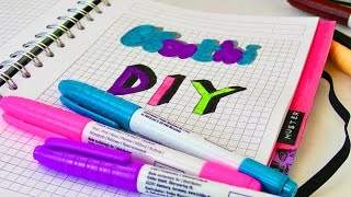 Malen im Filofax mit Kathi  Schriften gestalten  Bubble Schrift mit Schatten und 3D Schrift [upl. by Gilman320]