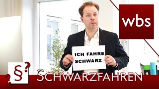 Darf ich mit einem „Ich fahre schwarzquotSchild umsonst fahren  Rechtsanwalt Christian Solmecke [upl. by Clarissa]