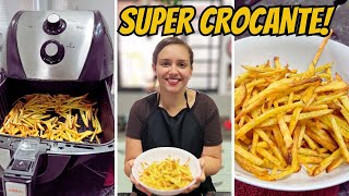 COMO FAZER BATATA FRITA CROCANTE NA AIR FRYER  DEPOIS DE VÁRIOS TESTES CHEGUEI NA BATATA PERFEITA [upl. by Meikah]