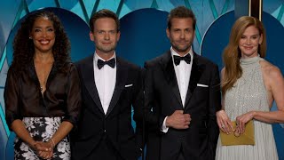 Suits Cast REUNITES at 2024 Golden Globes [upl. by Cirdor]