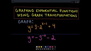 ❖ Graphing Exponential Functions w Graph Transformations ❖ [upl. by Zoha]