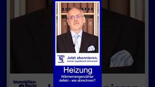 Heizung  Wärmemengenzähler defekt  Wie soll man dann abrechnen  Tutorial [upl. by Janiuszck]