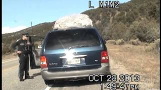 New Mexico state police traffic stop and ensuing chase [upl. by Gilder]