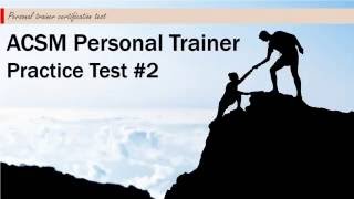 ACSM Personal Trainer Practice Test 2 [upl. by Anialeh]