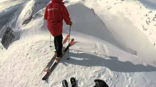 Skiing the Elevator at the Alta Chutes The Remarkables Queenstown [upl. by Cilka]