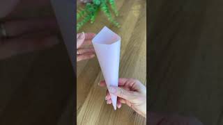 Make Easy Confetti Cones No glue shorts [upl. by Enna]