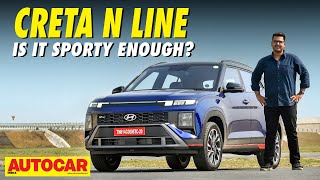 Hyundai Creta N Line review  The Creta with masala  First Drive  autocarindia1 [upl. by Eerac367]