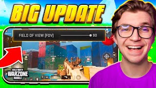 BIGGEST Warzone Mobile Update Yet FOV Slider Enhanced Graphics amp More [upl. by Elacsap821]