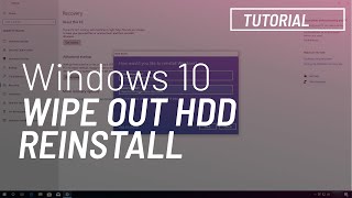 How to wipe out hard drive and reinstall Windows 10 [upl. by Rediah572]