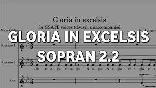 Gloria In Excelsis  Ivo Antognini  SATB SOPRAN 22 Not Balok [upl. by Avle]