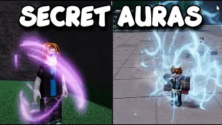 HOW TO OBTAIN EVERY SECRET AURA IN THE STRONGEST BATTLEGROUNDS [upl. by Felizio984]