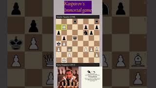 Kasparovs immortal Game 🔥🔥 immortal shortsfeed ytshortsvideo kasparov [upl. by Carlee]