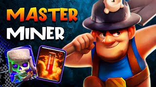 29 ELIXIR ALL PROS LOVE THIS MINER CYCLE DECK — Clash Royale [upl. by Pirali]