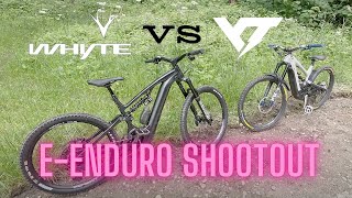 EEnduro MTB HeadtoHead  Whyte E180S vs YT Decoy [upl. by Boggers]