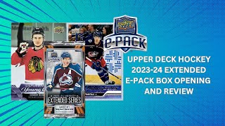 IS EPACK WORHT IT 202324 Upper Deck Hockey Extended epack Box Rip amp YG Breakdown [upl. by Richards650]