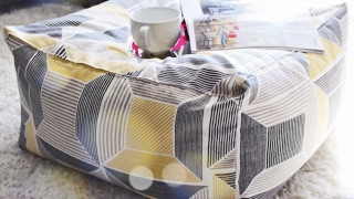 How To Quickly Sew A Floor Pouf Ottoman [upl. by Yragerg78]