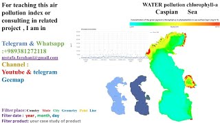 water Pollution chlorophyll chl 🛰  WAme989381272118 remote sensing gis python javascript [upl. by Kalle]