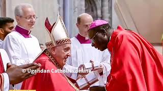 The New Archbishop of Gulu Archdiocese Rapheal PMony Wokorach receiving his Pallium [upl. by Camille]