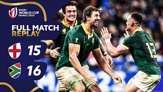 Springboks edge epic semifinal  England v South Africa  Rugby World Cup 2023  Full Match Replay [upl. by Onfre970]