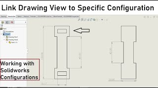 SOLIDWORKS multiple configurations in one drawing [upl. by Gwyneth]