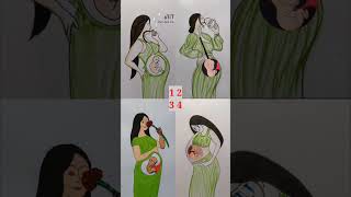 4 Deep Meaning Videos About Pregnancy timepart36 afreenartannimationvideoshortspregnencyart [upl. by Notsud64]