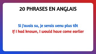 20 PHRASES primordiales à CONNAITRE en ANGLAIS niveau intermédiaire [upl. by Steven]