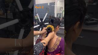 Tips For Easy Hairstyles  Bridal Hairstyle Tutorial  Kalpana Academy  shorts [upl. by Mateya]