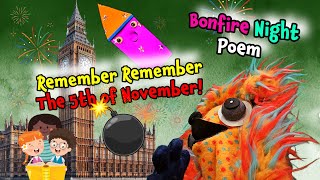 Remember Remember The 5th of November Nursery Rhyme 💥 Kids Bonfire Night Poem  Guy Fawkes Night [upl. by Ahsenrac885]