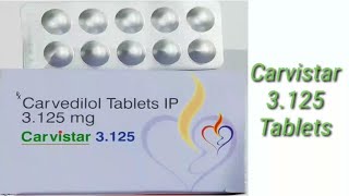 Carvistar 3125 Tabletscarvedilol Tablets [upl. by Hong237]